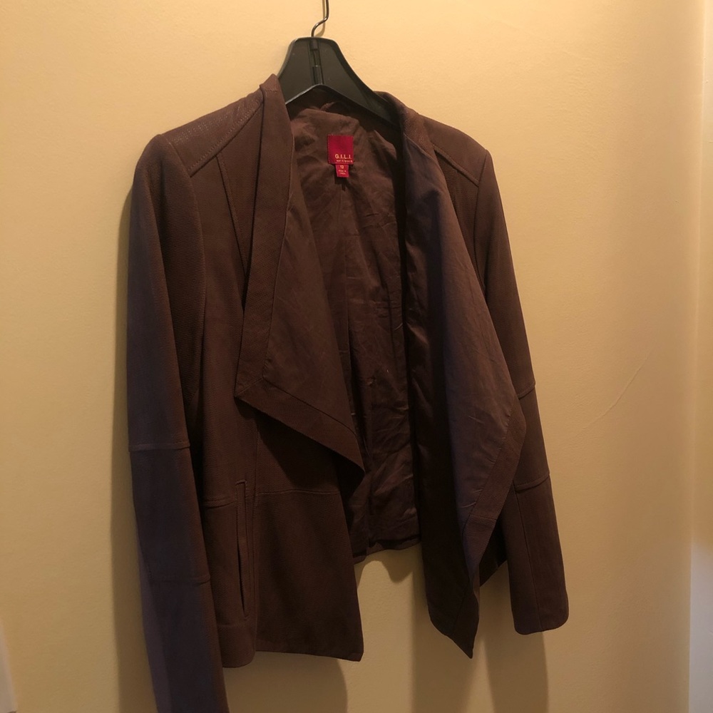 Gili suede jacket nwot. Size 12